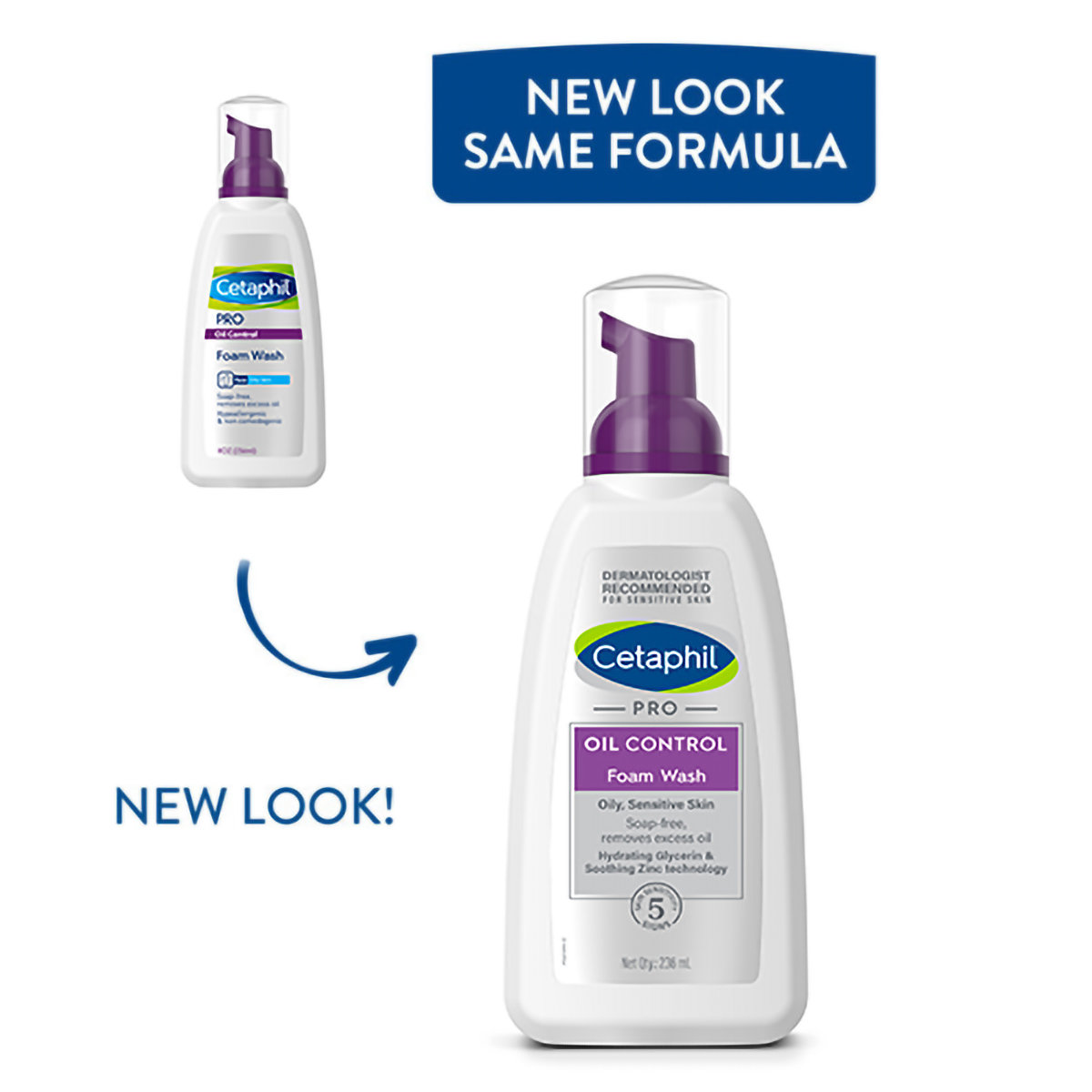 Cetaphil Pro Oil Control Foam Wash 236 ml | Hydrating Glycerin, Soothing Zinc Technology | Removes & Controls Excess Oil | Soap Free | For Oily, Sensitive Skin, Pack of 1 Cetaphil Pro Oil Control Foam Wash 236 ml | Hydrating Glycerin, Soothing Zinc Technology | Removes & Controls Excess Oil | Soap Free | For Oily, Sensitive Skin, Pack of 1