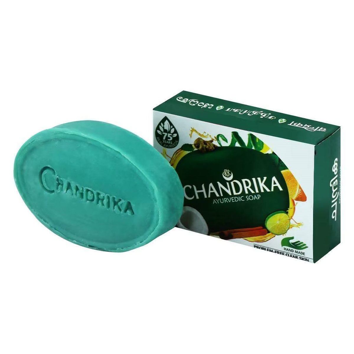 Chandrika Ayurvedic Soap 125 gm | For Problem Free & Clear Skin, Pack of 1 Chandrika Ayurvedic Soap 125 gm | For Problem Free & Clear Skin, Pack of 1