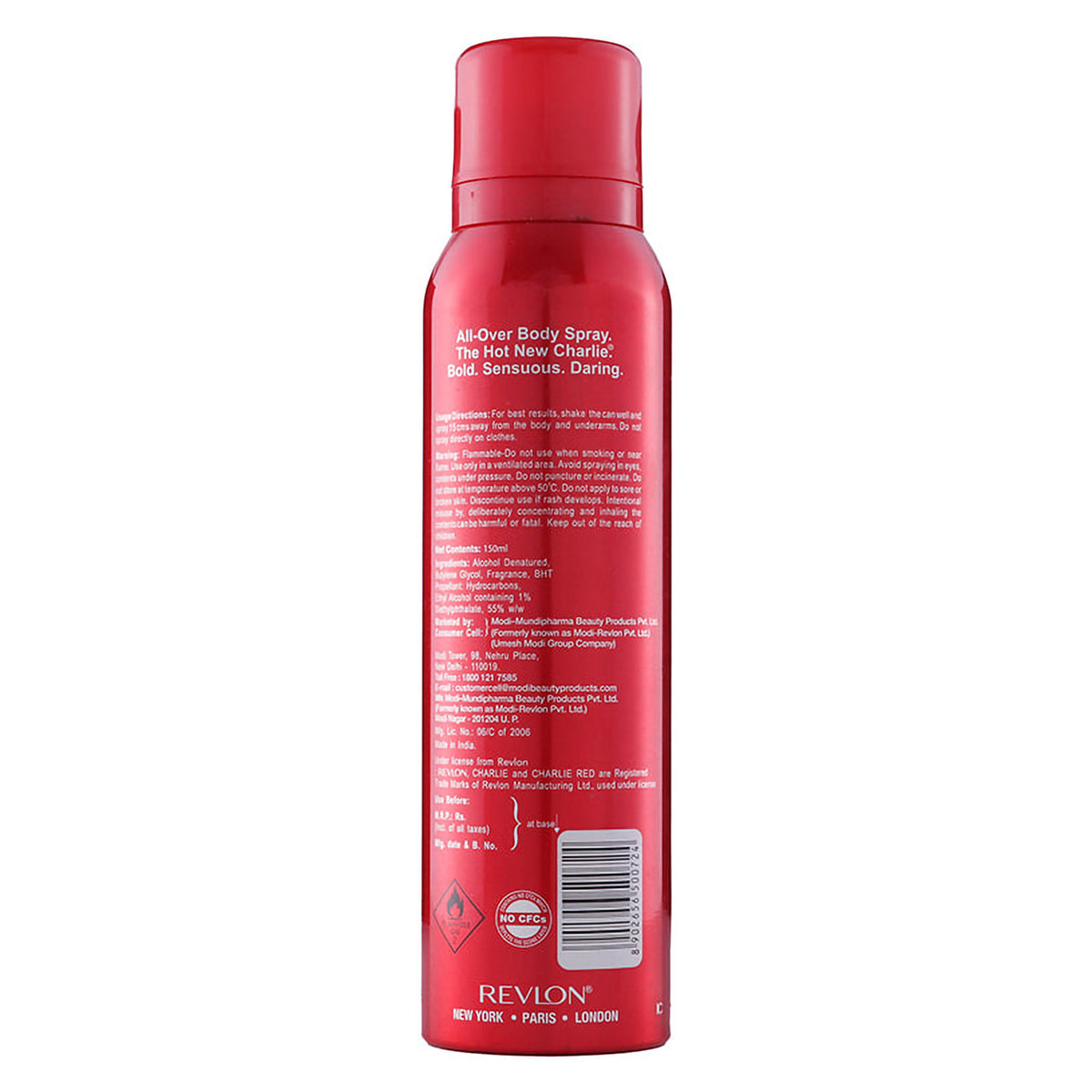 Revlon Charlie Red Perfumed Body Spary, 150 ml, Pack of 1 Revlon Charlie Red Perfumed Body Spary, 150 ml, Pack of 1