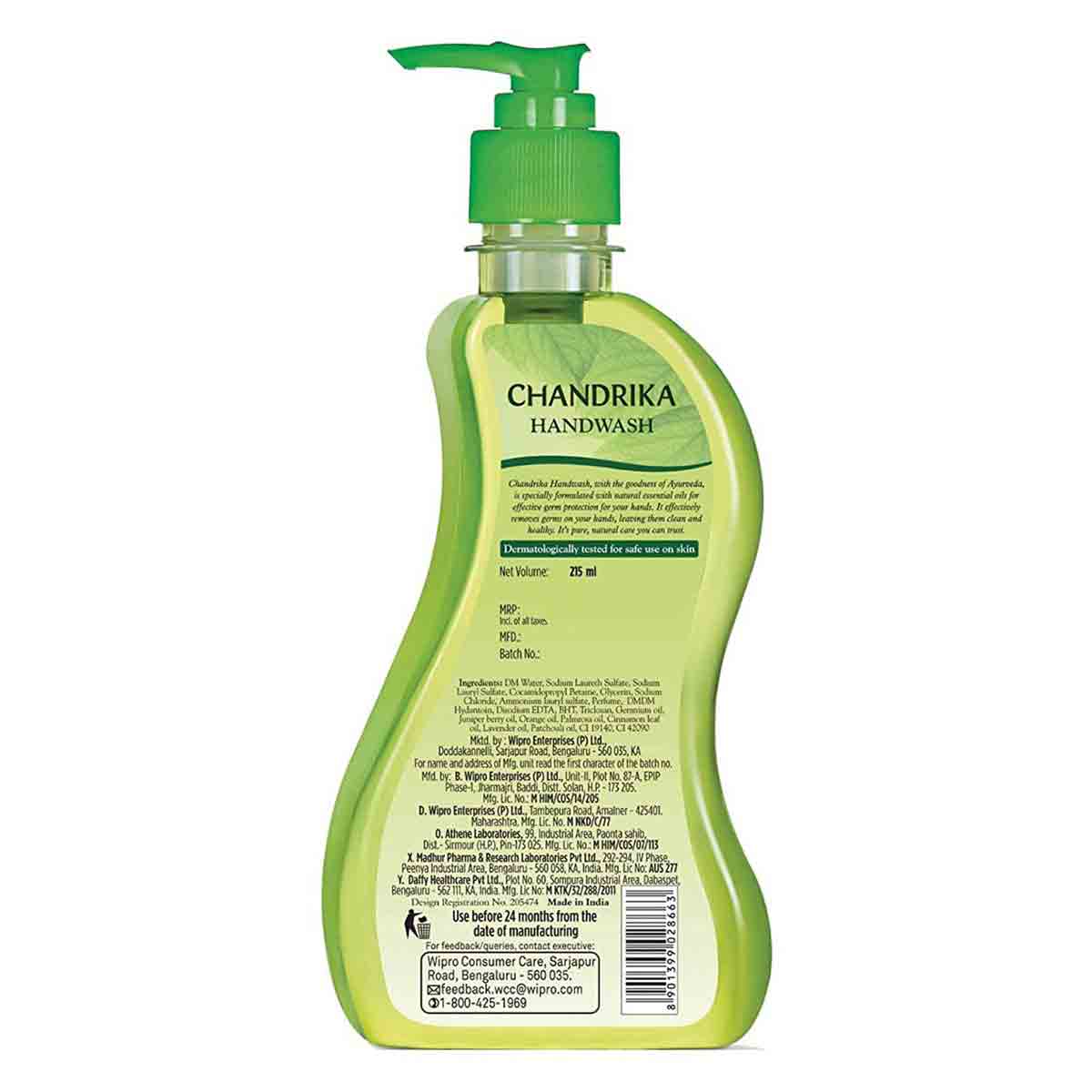 Chandrika Handwash, 430 ml (2 x 215 ml), Pack of 1 Chandrika Handwash, 430 ml (2 x 215 ml), Pack of 1