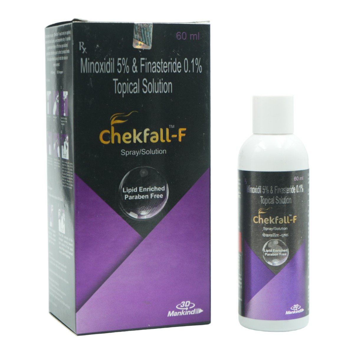 Chekfall-F Topical Solution 60 ml, Pack of 1 SOLUTION Chekfall-F Topical Solution 60 ml, Pack of 1 SOLUTION