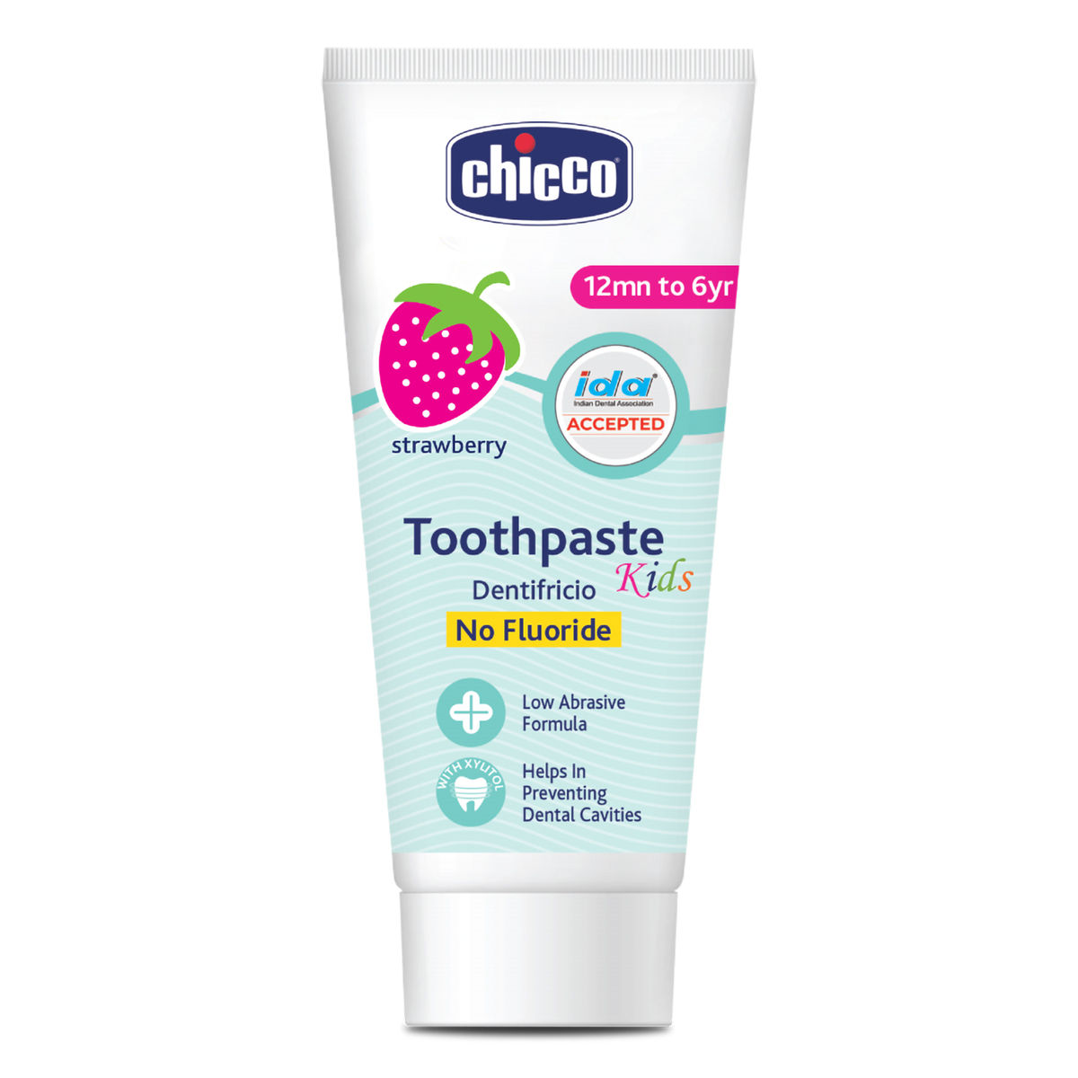 Buy Chicco Strawberry Flavour Toothpaste for 12 Months to 6 Year Kids, 50 gm Online