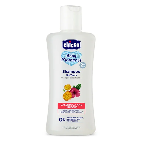 Chicco Baby Moments No Tears Shampoo, 200 ml, Pack of 1