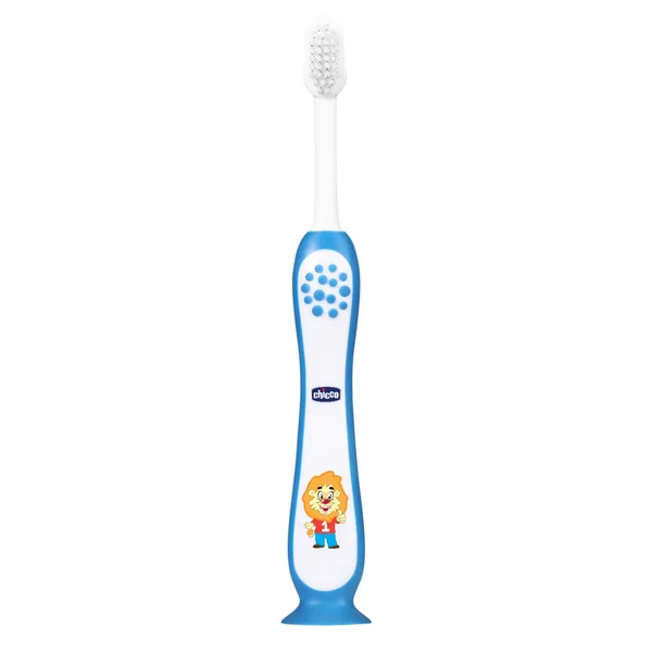 Chicco Blue Toothbrush for 3-8 Year Kids, 1 Count, Pack of 1
