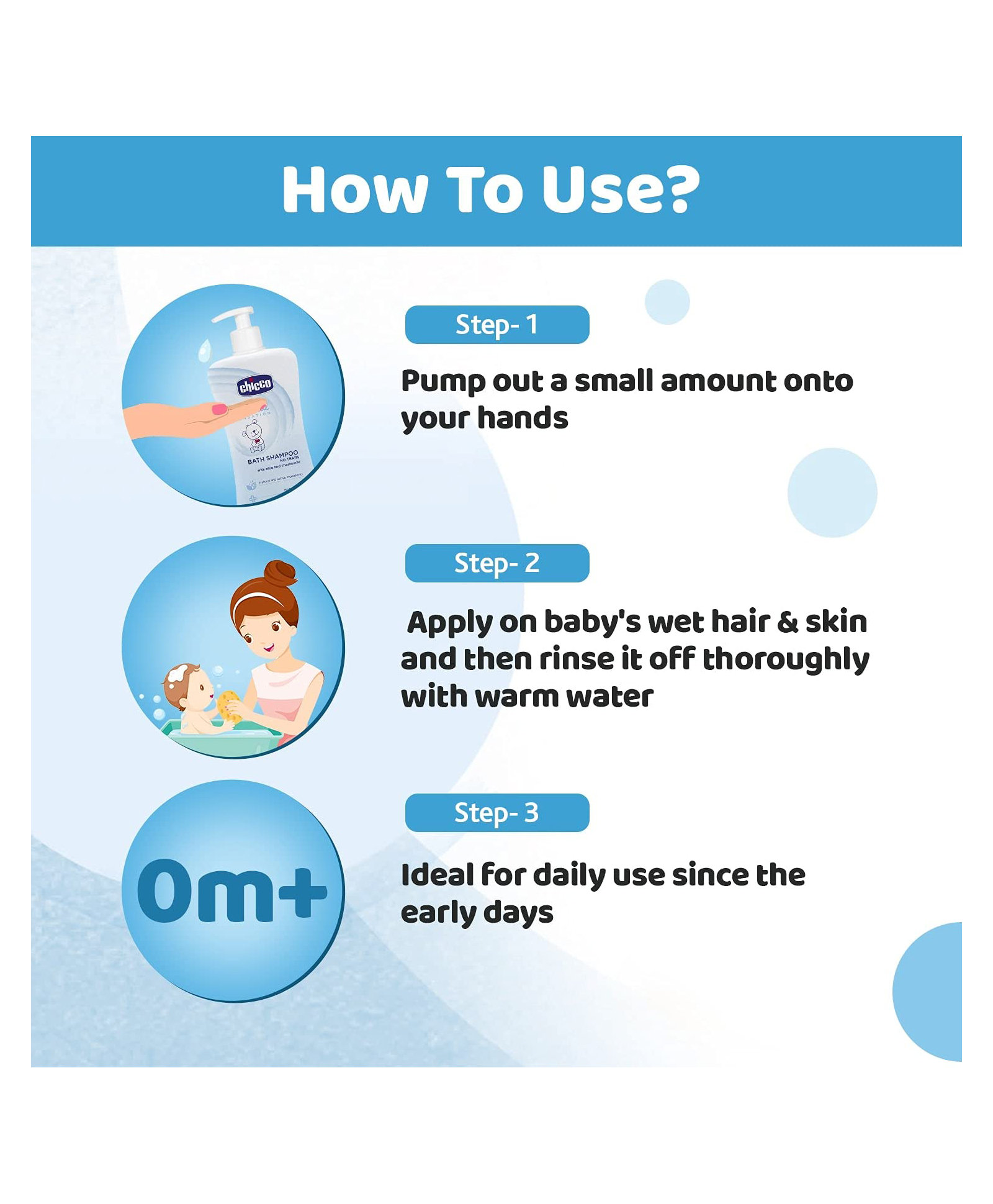 Chicco Natural Sensation Bath Shampoo, 500 ml, Pack of 1 Chicco Natural Sensation Bath Shampoo, 500 ml, Pack of 1