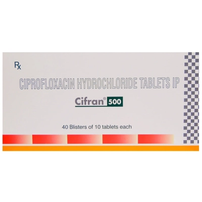 Cifran 500 Tablet 10's, Pack of 10 TABLETS