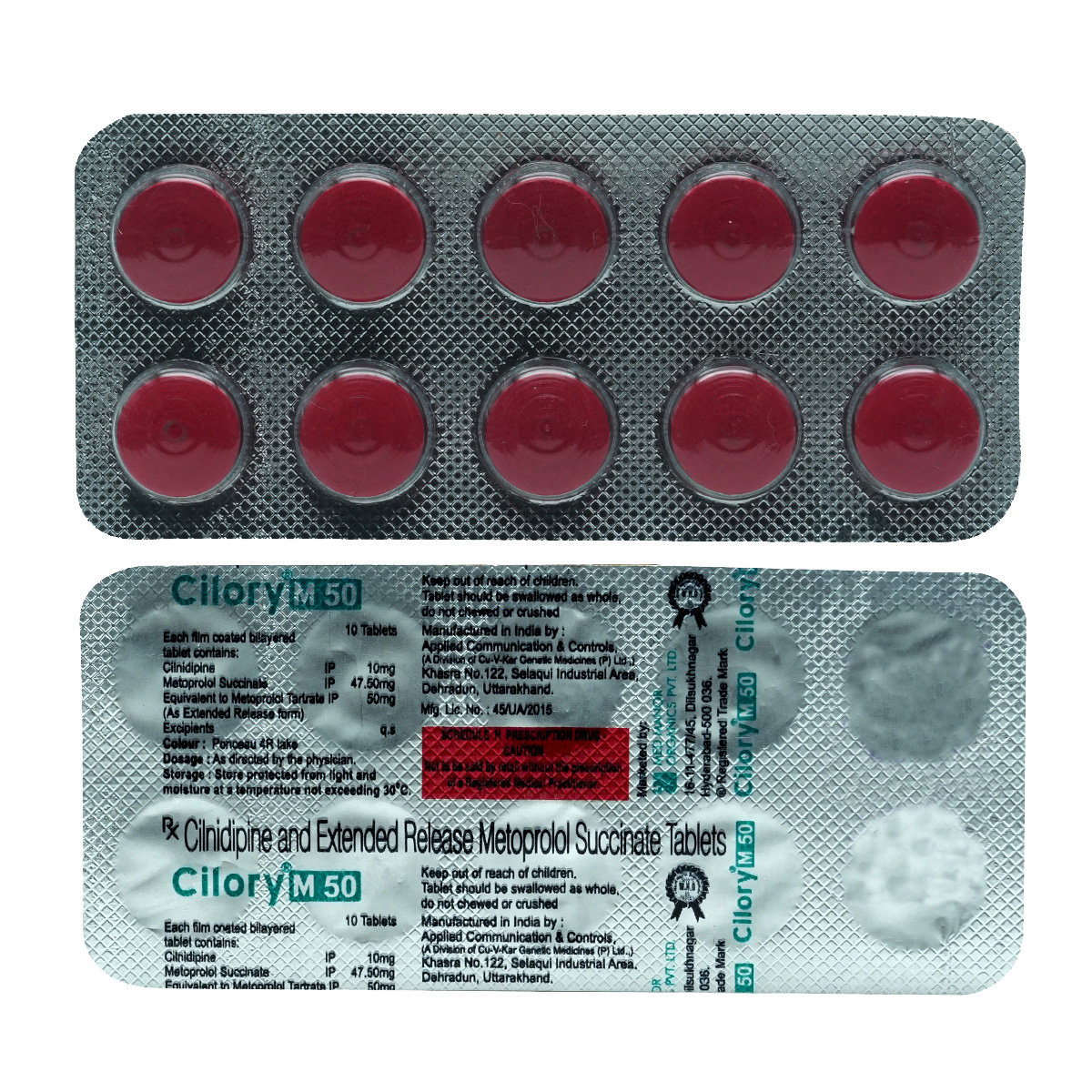 Cilory M 50 mg Tablet 10's, Pack of 10 TabletS Cilory M 50 mg Tablet 10's, Pack of 10 TabletS