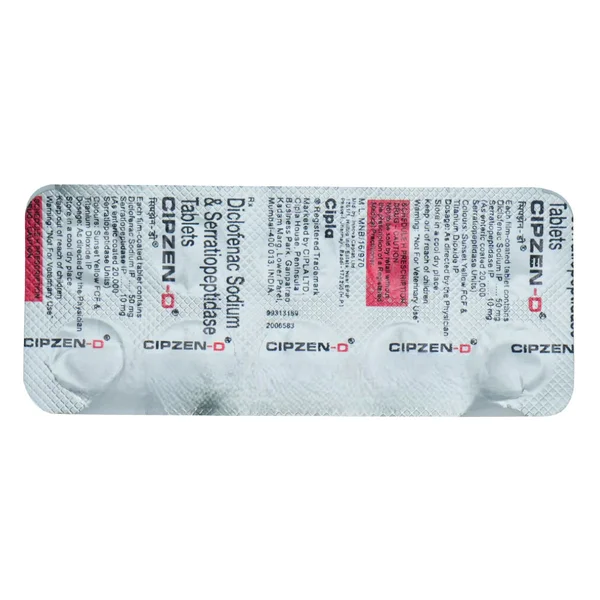 Cipzen-D Tablet 10's, Pack of 10 TABLETS