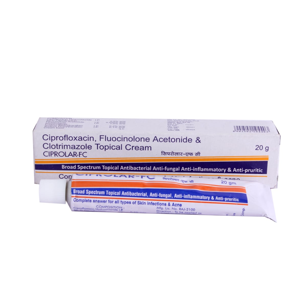 Ciprolar FC Cream 20 gm, Pack of 1 Cream Ciprolar FC Cream 20 gm, Pack of 1 Cream