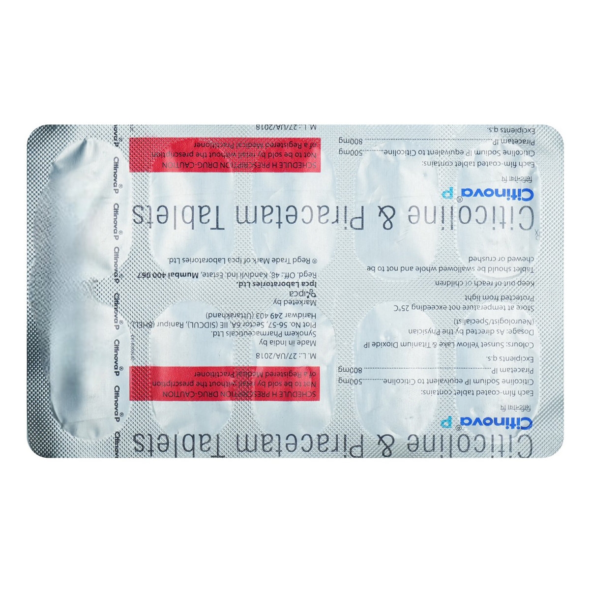 Citinova 500 Tablet 10's, Pack of 10 TABLETS Citinova 500 Tablet 10's, Pack of 10 TABLETS