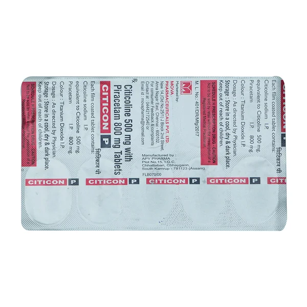 Citicon P Tablet 10's, Pack of 10 TabletS