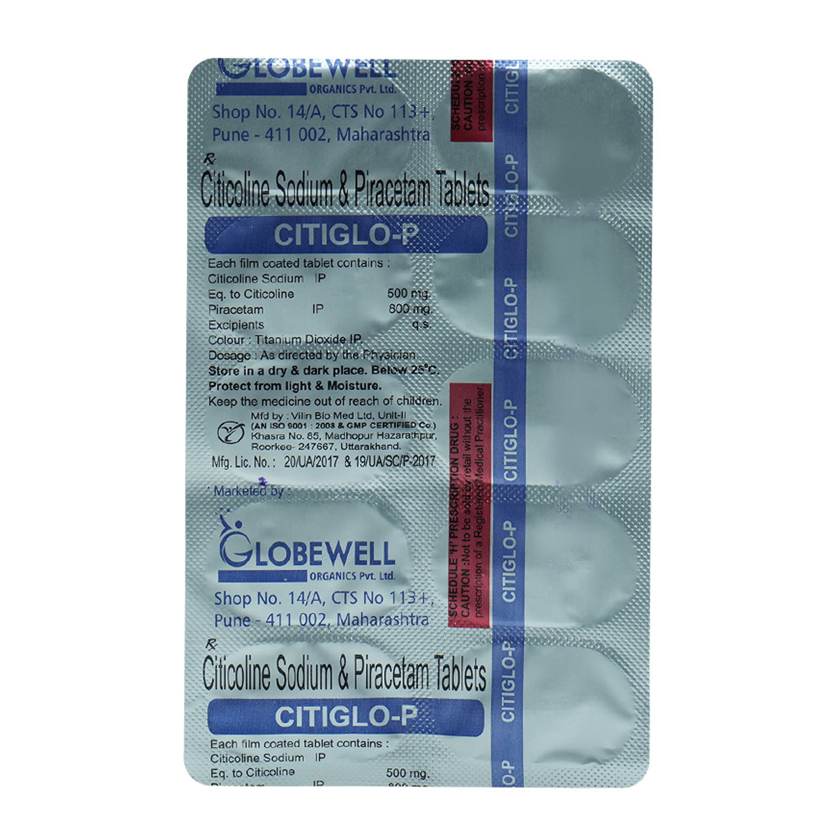 Citiglo-P Tablet 10's, Pack of 10 Citiglo-P Tablet 10's, Pack of 10