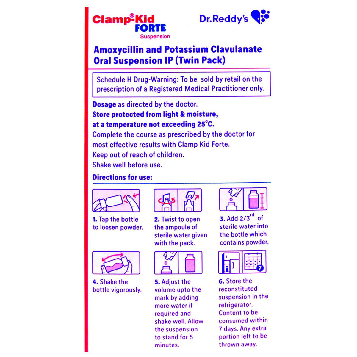 Clamp-Kid Forte Suspension 30 ml, Pack of 1 SUSPENSION Clamp-Kid Forte Suspension 30 ml, Pack of 1 SUSPENSION