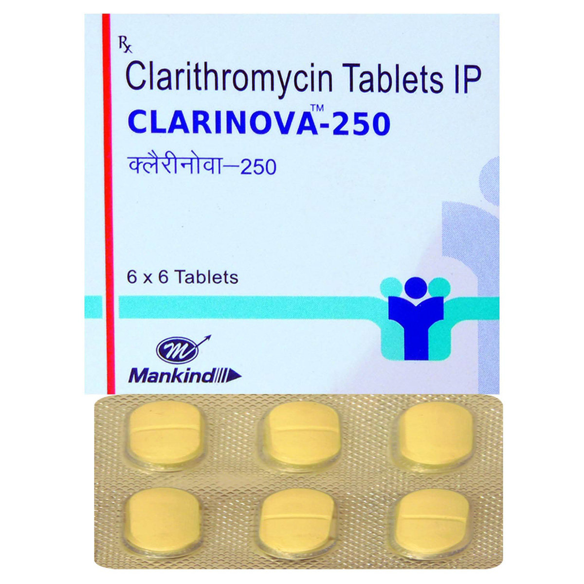 Clarinova-250 Tablet 6's, Pack of 6 TABLETS Clarinova-250 Tablet 6's, Pack of 6 TABLETS