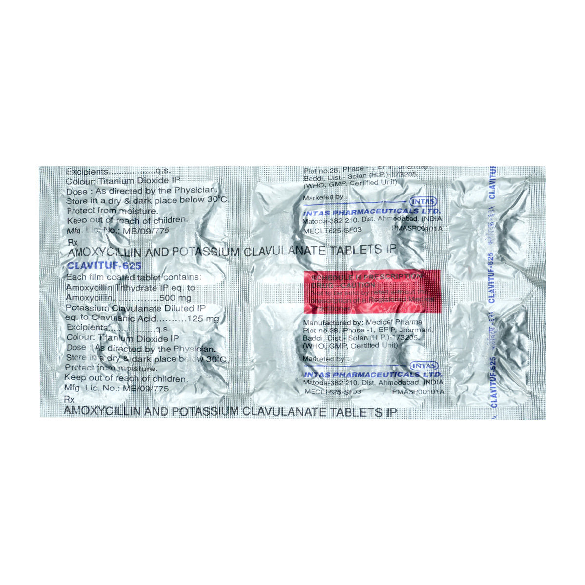 Clavituf 625 Tablet 10's, Pack of 10 TabletS Clavituf 625 Tablet 10's, Pack of 10 TabletS