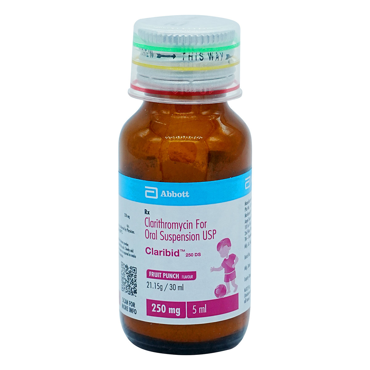 Claribid 250 DS Combipack Fruit Punch Suspension 30 ml, Pack of 1 SYUSPENSION Claribid 250 DS Combipack Fruit Punch Suspension 30 ml, Pack of 1 SYUSPENSION