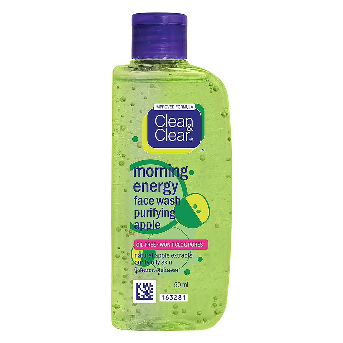 Clean & Clear Morning Energy Purifying Apple Face Wash 50 ml | Natural Apple Extract | Purifies Oily Skin | Gives Clean, Clear & Beautiful Skin, Pack of 1 Clean & Clear Morning Energy Purifying Apple Face Wash 50 ml | Natural Apple Extract | Purifies Oily Skin | Gives Clean, Clear & Beautiful Skin, Pack of 1