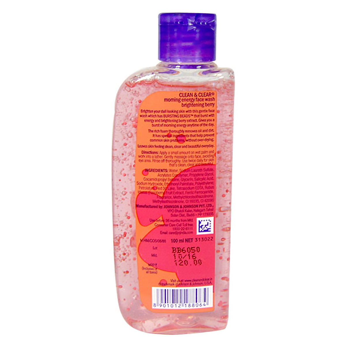 Clean & Clear Morning Energy Brightening Berry Face Wash 100 ml | Natural Berry Extract | Brightens Dull Skin | Oil Free | Gives Clean, Clear & Beautiful Skin Everyday, Pack of 1 Clean & Clear Morning Energy Brightening Berry Face Wash 100 ml | Natural Berry Extract | Brightens Dull Skin | Oil Free | Gives Clean, Clear & Beautiful Skin Everyday, Pack of 1