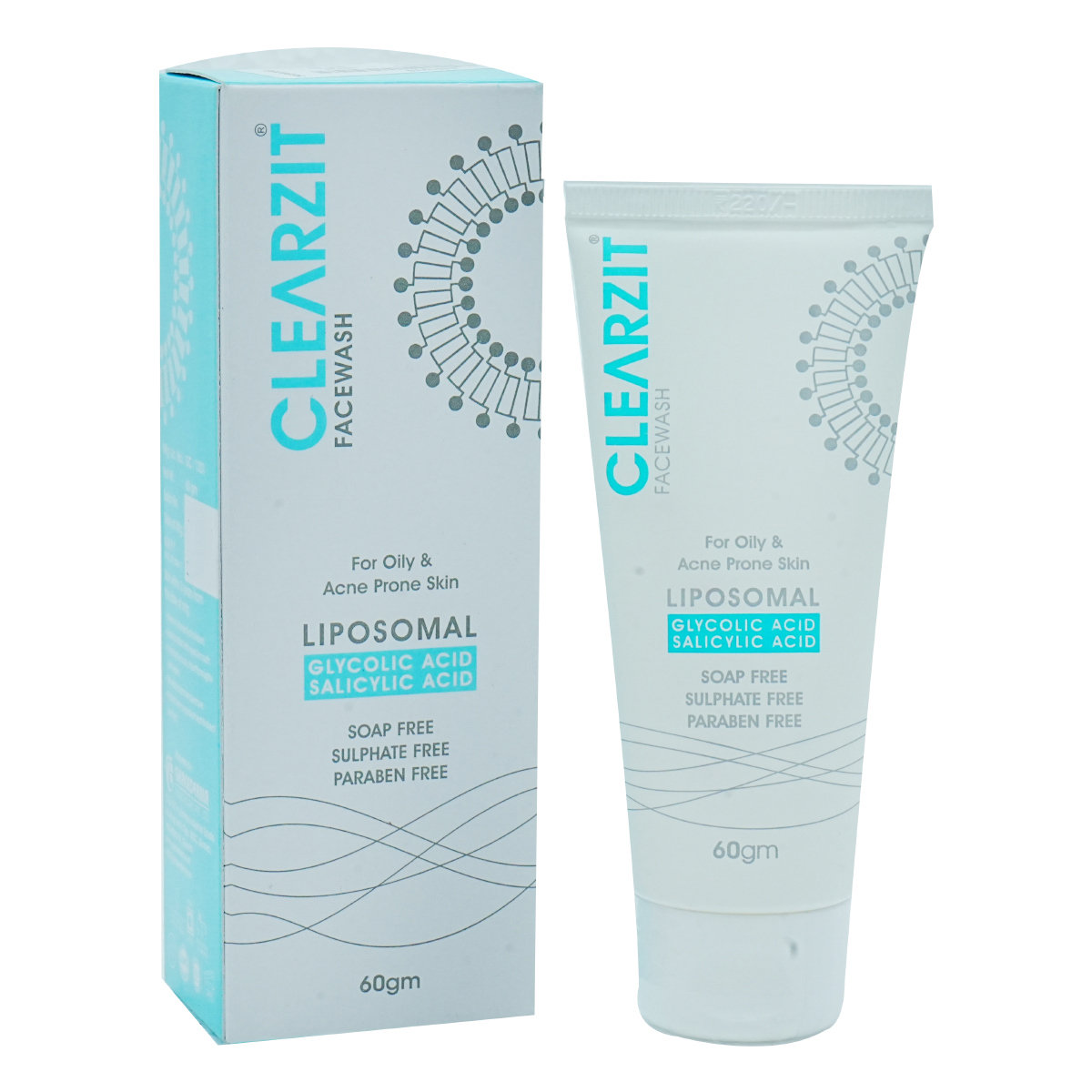 Clearzit Face Wash 60 gm | Glycolic Acid & Salicylic Acid | Gentle Face Cleansing | Removes Excess Oil | For Oily & Acne Prone Skin, Pack of 1 Clearzit Face Wash 60 gm | Glycolic Acid & Salicylic Acid | Gentle Face Cleansing | Removes Excess Oil | For Oily & Acne Prone Skin, Pack of 1