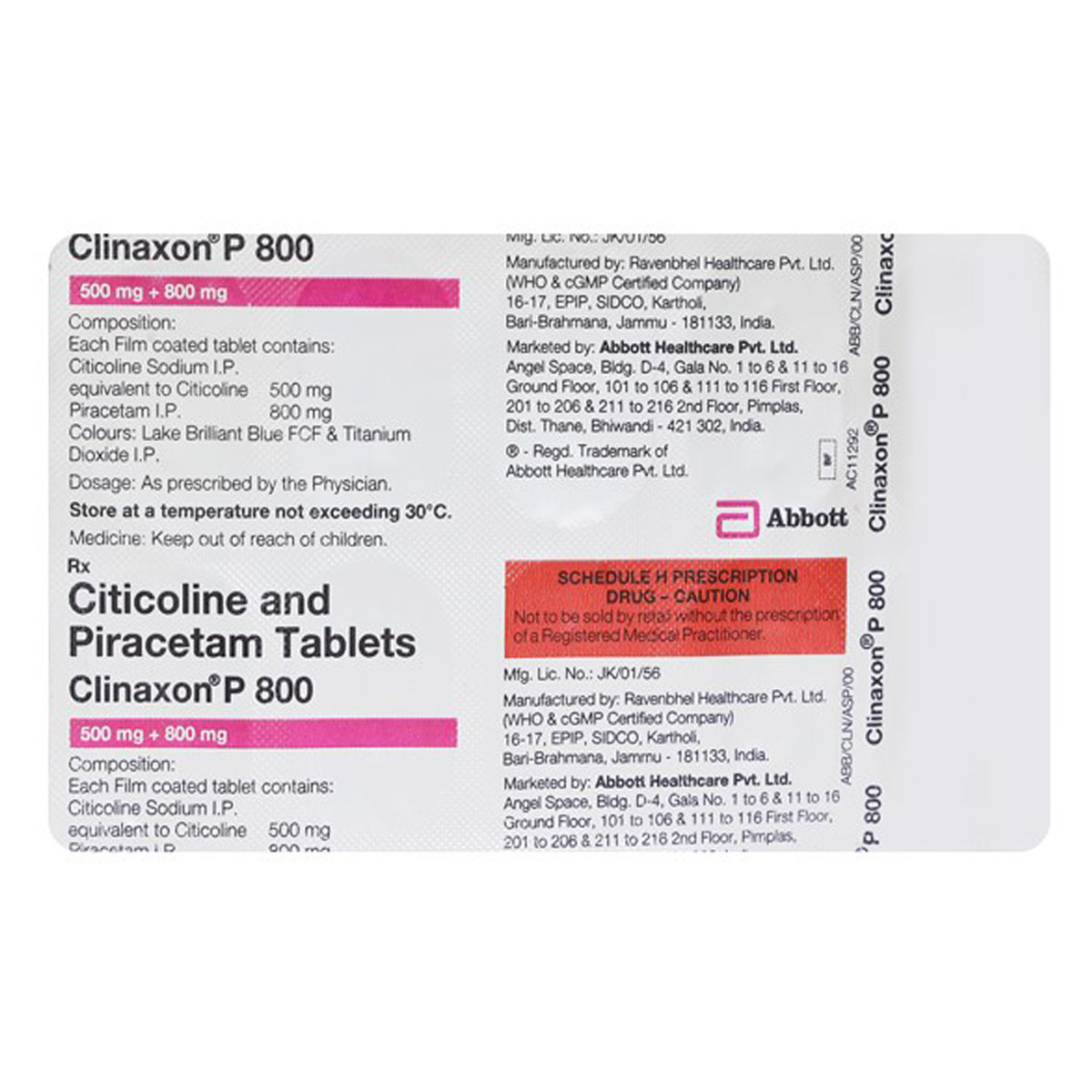 Clinaxon P 800 Tablet 10's, Pack of 10 Clinaxon P 800 Tablet 10's, Pack of 10