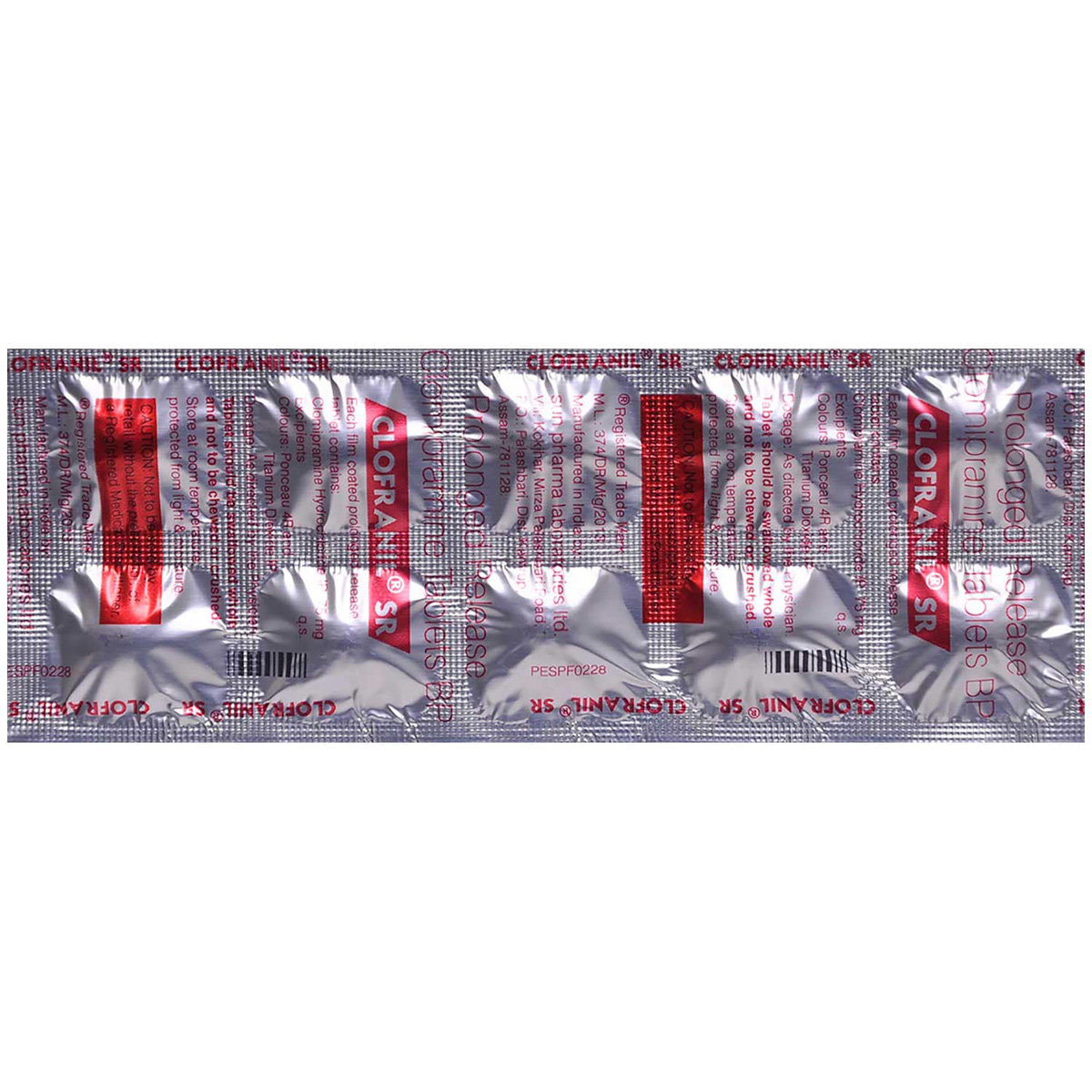 Clofranil SR Tablet 10's, Pack of 10 TABLETS Clofranil SR Tablet 10's, Pack of 10 TABLETS