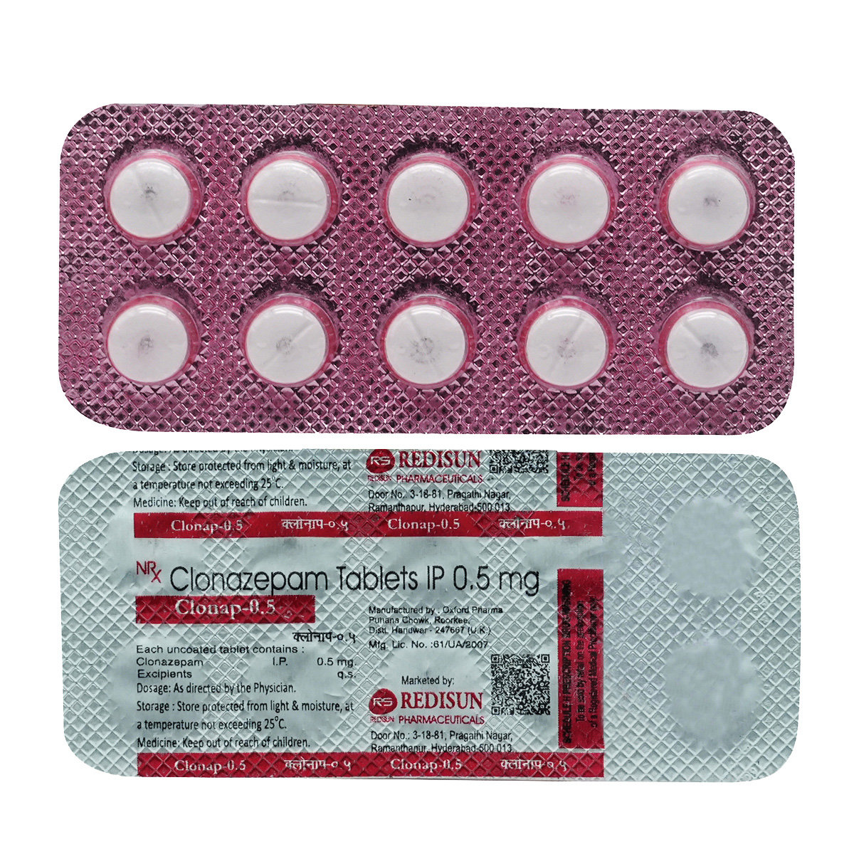 Clonap 0.5 mg Tablet 10's, Pack of 10 TABLETS Clonap 0.5 mg Tablet 10's, Pack of 10 TABLETS