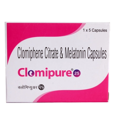 Clomipure 25Mg Cap, Pack of 5 TABLETS