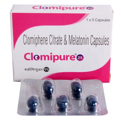 Clomipure 25Mg Cap, Pack of 5 TABLETS