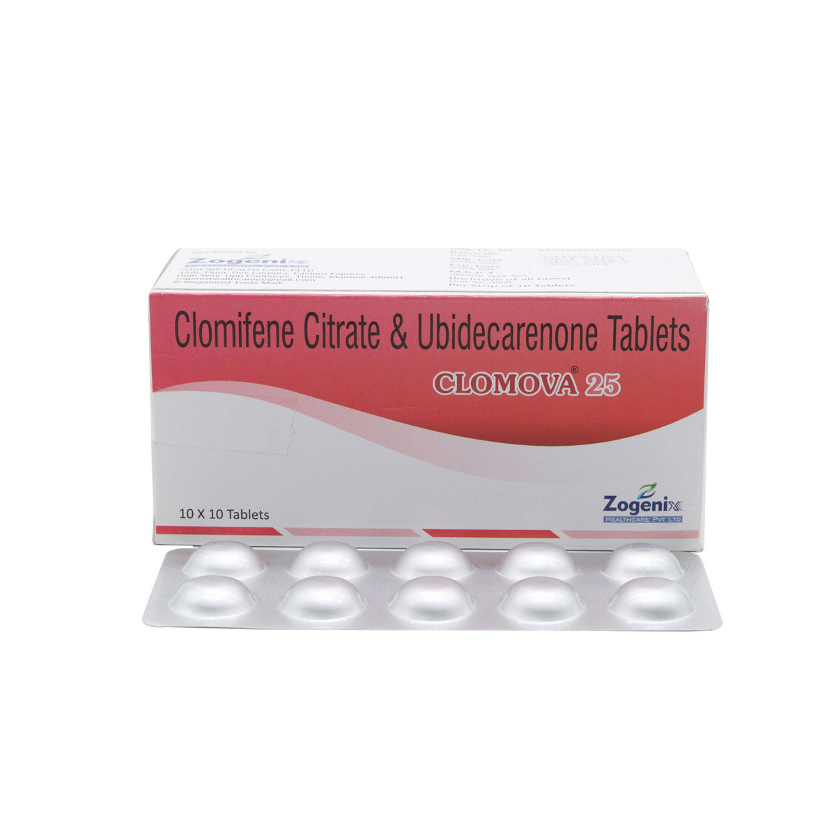 Buy Clomova 25mg Tablet 10's Online