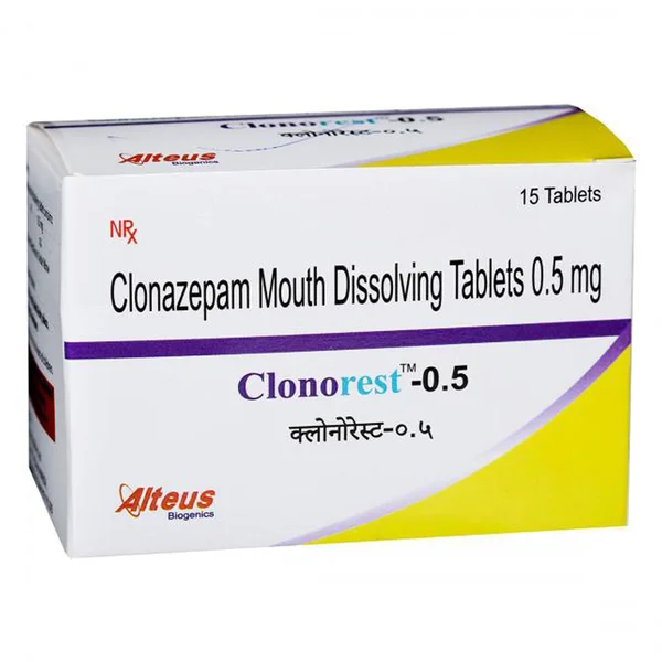 Clonorest-0.5 MD Tablet 15's, Pack of 15 TabletS