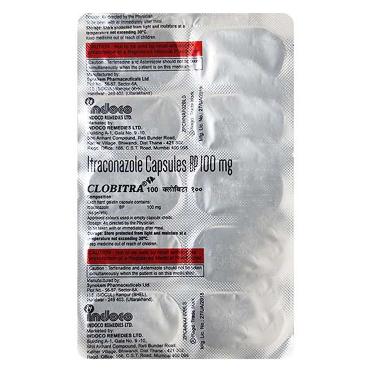 Buy Clobitra 100 mg Capsule 10's Online