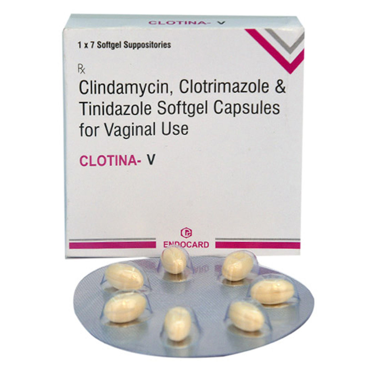 Buy Clotina-V Vaginal Softgel Suppossitory 7's Online