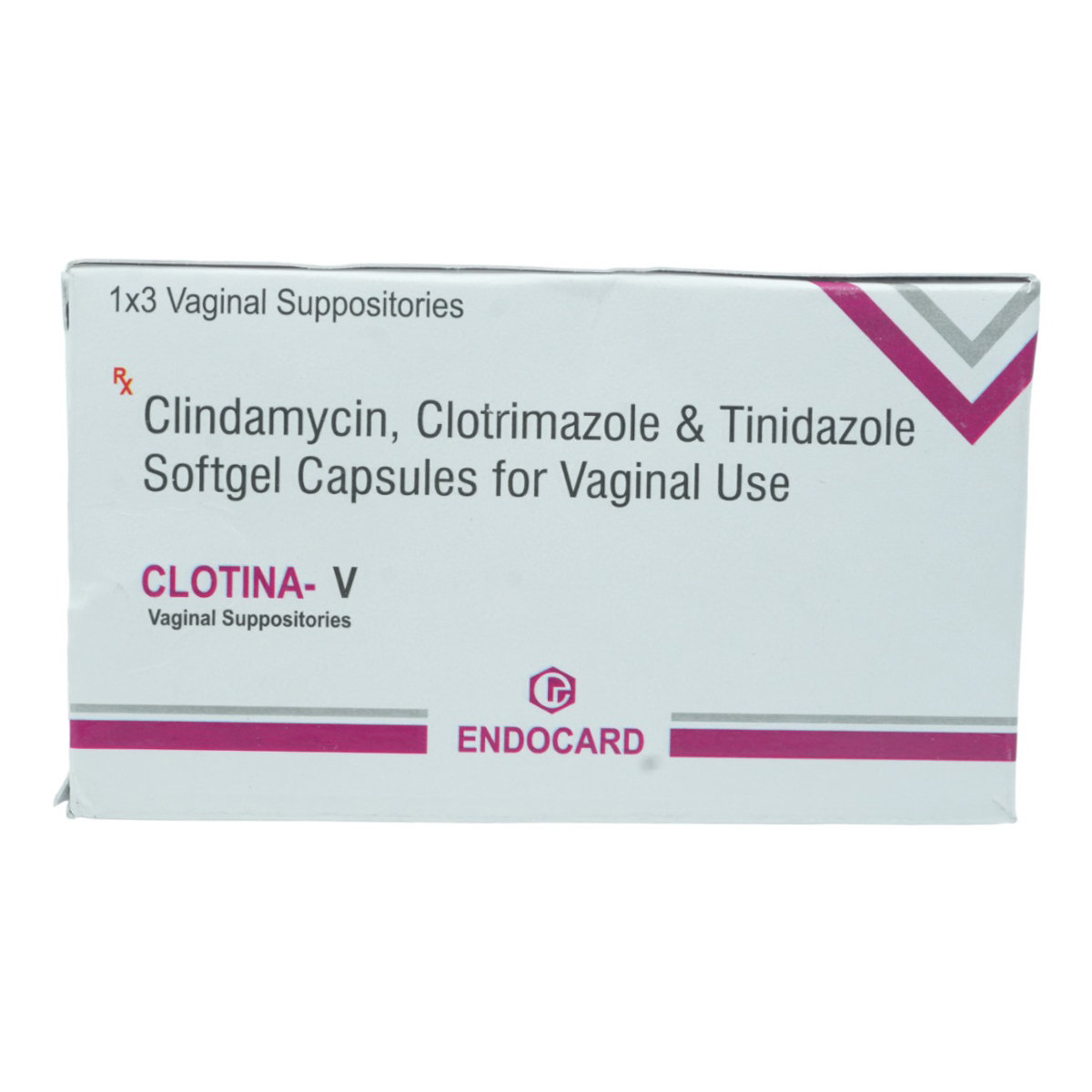 Clotina-V Vaginal Suppossitory 3's, Pack of 3 SuppositoryS Clotina-V Vaginal Suppossitory 3's, Pack of 3 SuppositoryS