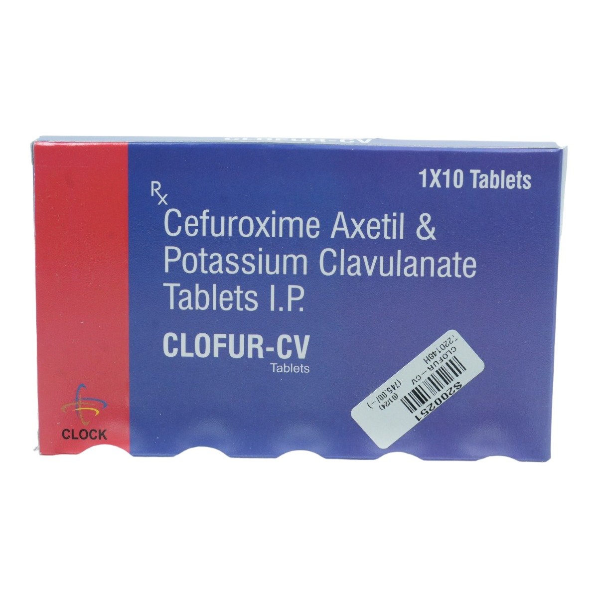 Clofur-CV 500/125 Tablet 10's, Pack of 10 TABLETS Clofur-CV 500/125 Tablet 10's, Pack of 10 TABLETS