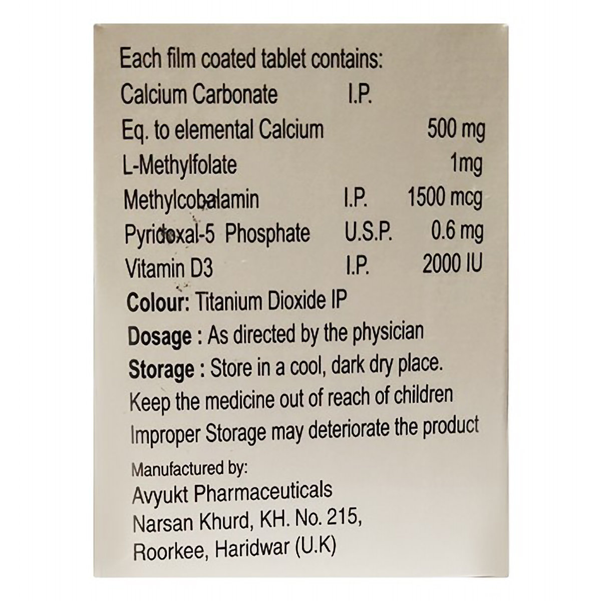 Cncal Tablet 10's, Pack of 10 TABLETS Cncal Tablet 10's, Pack of 10 TABLETS