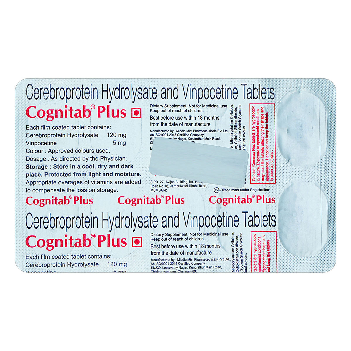 Buy Cognitab Plus Tablet 10's Online