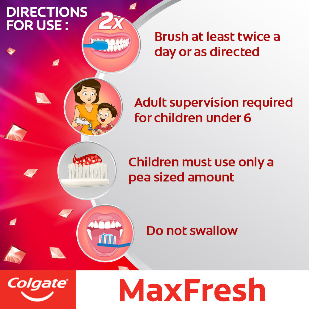 Colgate MaxFresh Red Gel Spicy Fresh Toothpaste, 150 gm, Pack of 1 Colgate MaxFresh Red Gel Spicy Fresh Toothpaste, 150 gm, Pack of 1