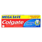 Colgate Strong Teeth Anticavity Toothpaste, 1 Kit (200 gm + 100 gm + 1 Toothbrush), Pack of 1