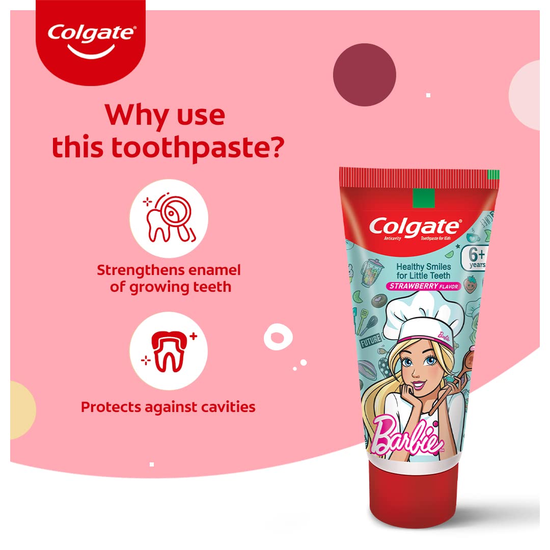Colgate Kids Barbie Cavity Protection Toothpaste, 80 gm, Pack of 1 Colgate Kids Barbie Cavity Protection Toothpaste, 80 gm, Pack of 1