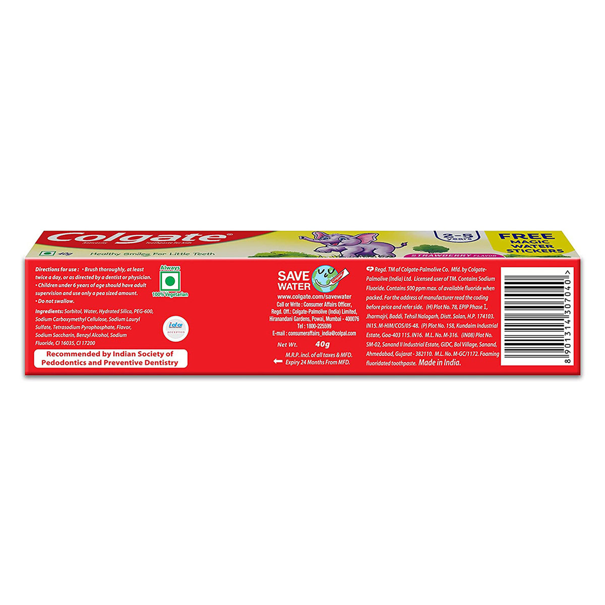 Colgate Natural Strawberry Flavour Kids Toothpaste for 3 to 5 Years Kids, 40 gm, Pack of 1 Colgate Natural Strawberry Flavour Kids Toothpaste for 3 to 5 Years Kids, 40 gm, Pack of 1