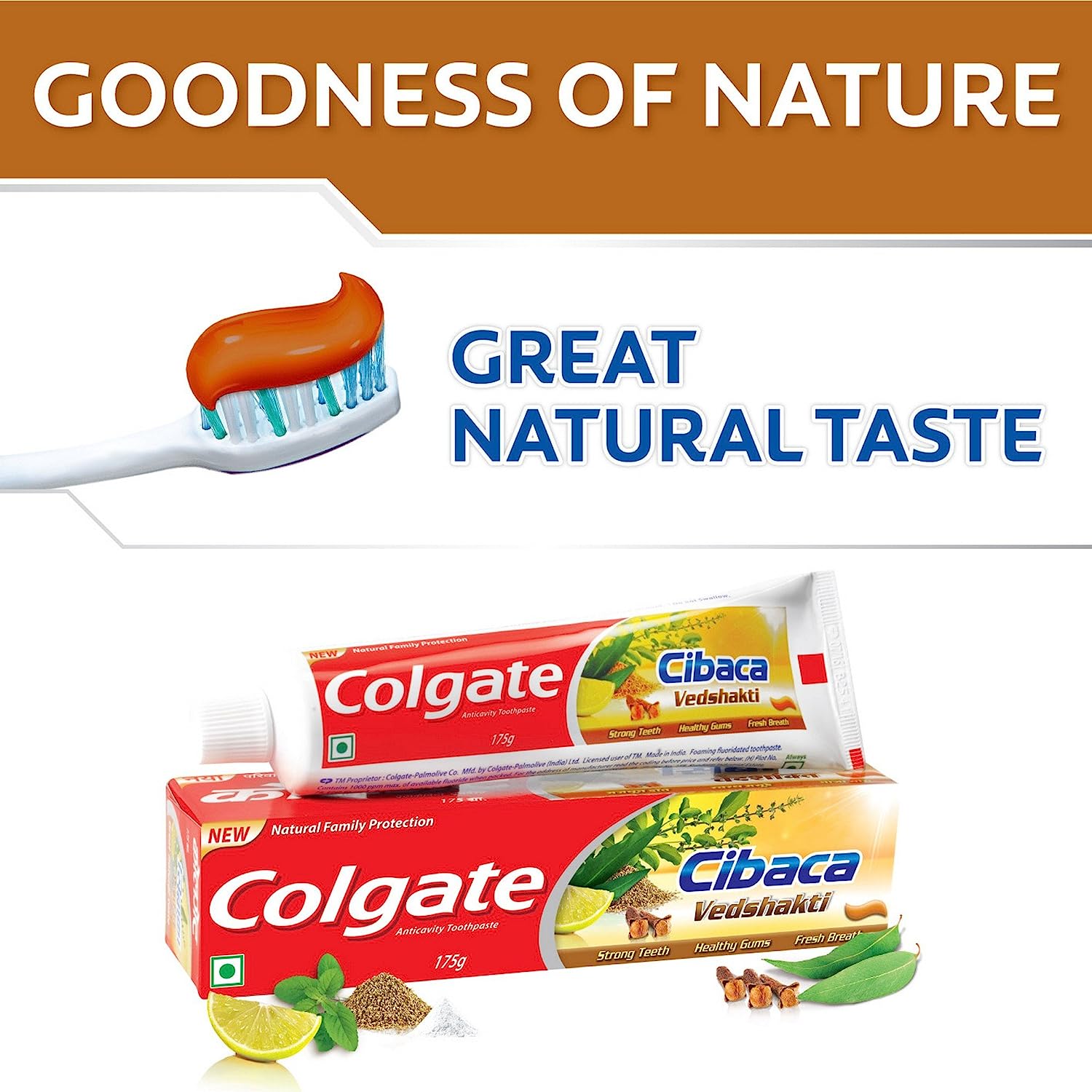 Colgate Cibaca Vedshakthi Toothpaste, 175 gm, Pack of 1 Colgate Cibaca Vedshakthi Toothpaste, 175 gm, Pack of 1