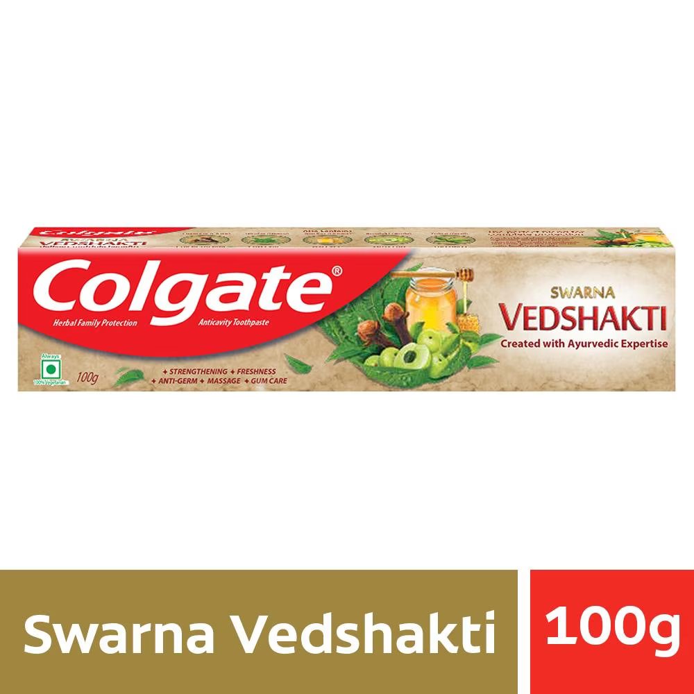 Colgate Swarna Vedshakti Anticavity Toothpaste, 100 gm, Pack of 1 Colgate Swarna Vedshakti Anticavity Toothpaste, 100 gm, Pack of 1
