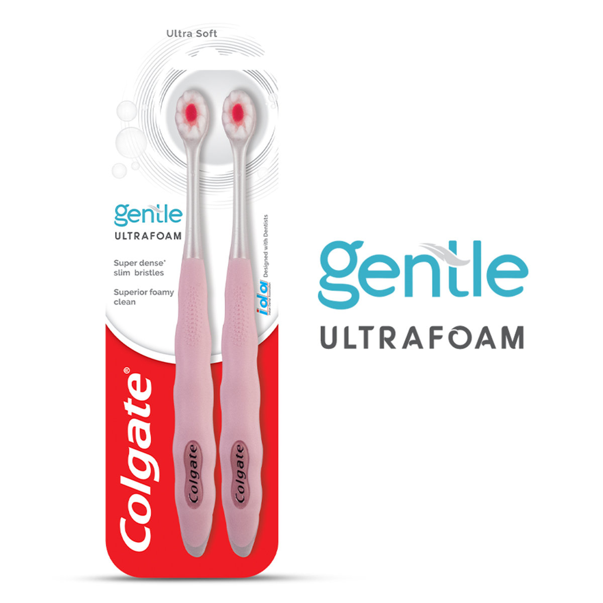 Colgate Gentle Ultra Foam Ultra Soft Toothbrush, 2 Count, Pack of 1 Colgate Gentle Ultra Foam Ultra Soft Toothbrush, 2 Count, Pack of 1