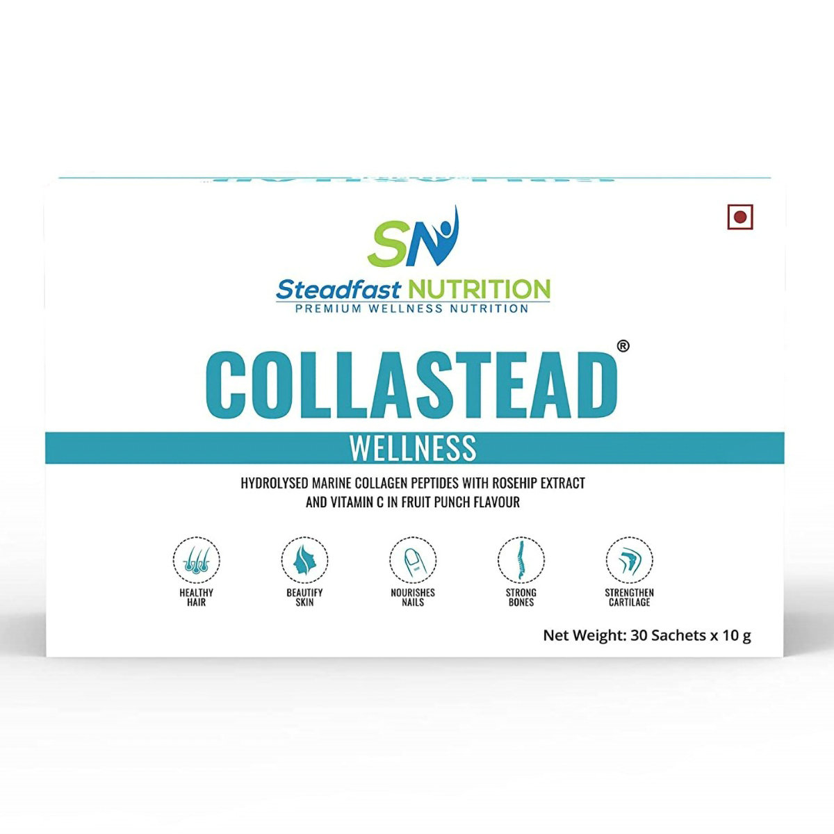 Steadfast Nutrition Collastead Wellness Fruit Punch Flavour Powder, 10 gm, Pack of 1 Steadfast Nutrition Collastead Wellness Fruit Punch Flavour Powder, 10 gm, Pack of 1