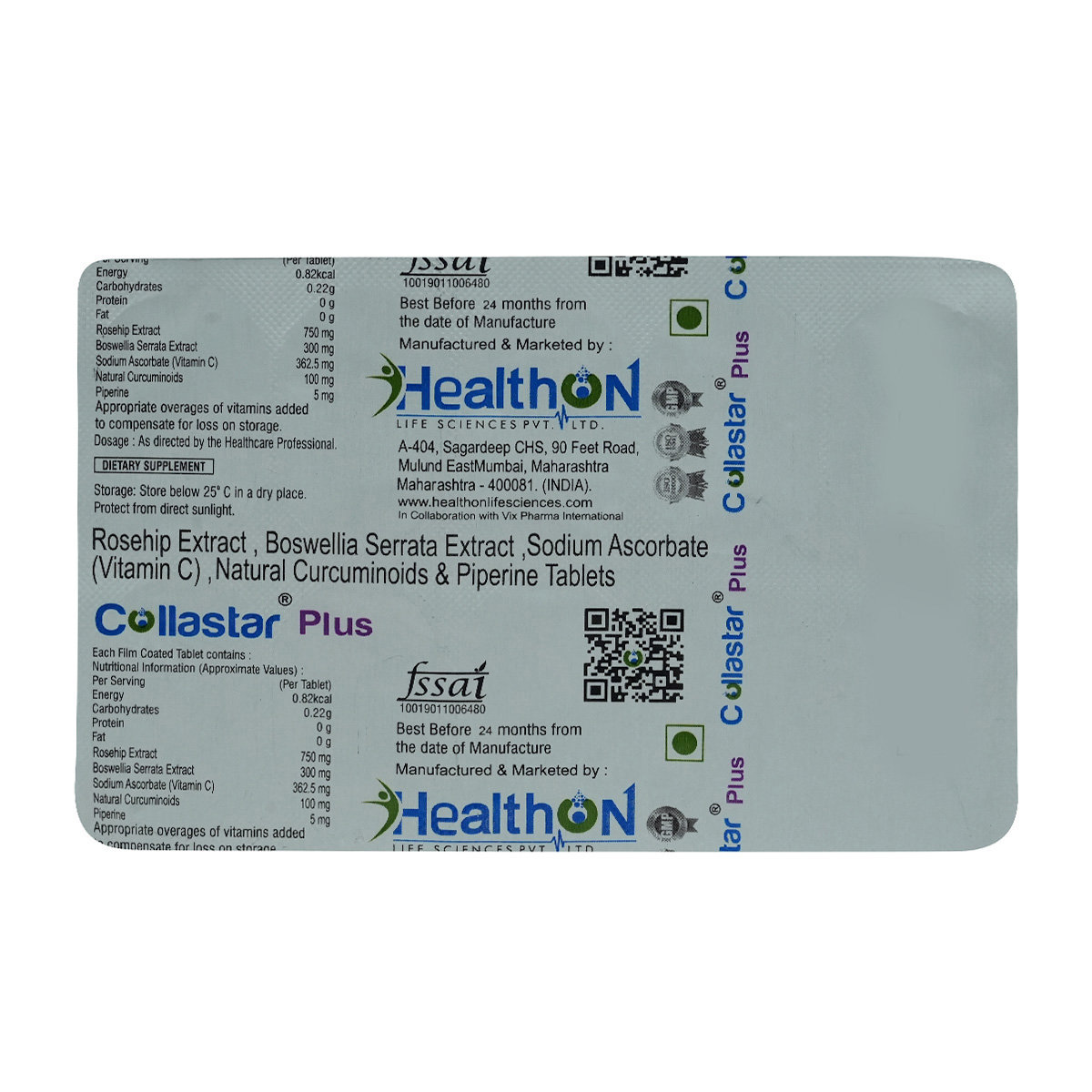 Collastar Plus Tablet 10's, Pack of 10 Collastar Plus Tablet 10's, Pack of 10