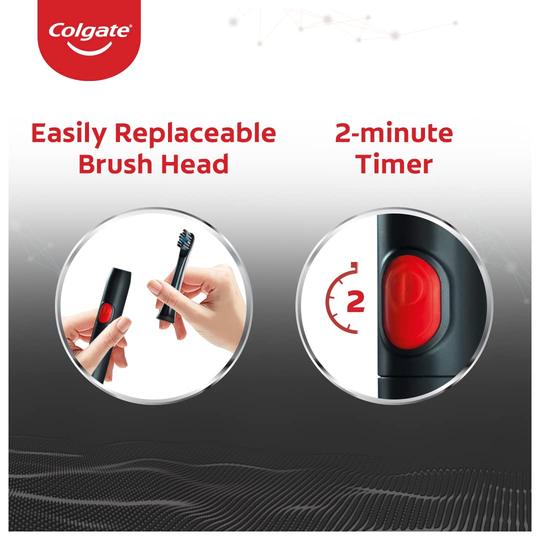 Colgate Proclinical 150 Charcoal Battery Sonic Electric Toothbrush, 1 Count, Pack of 1 Colgate Proclinical 150 Charcoal Battery Sonic Electric Toothbrush, 1 Count, Pack of 1