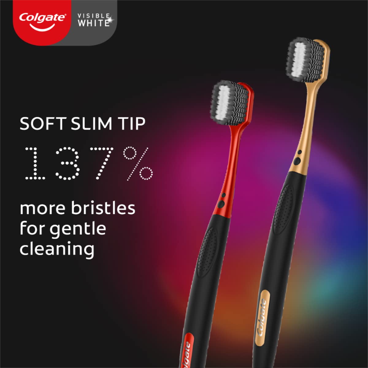 Colgate Visible White O2 Ultra Soft Toothbrush, 2 Count, Pack of 1 Colgate Visible White O2 Ultra Soft Toothbrush, 2 Count, Pack of 1