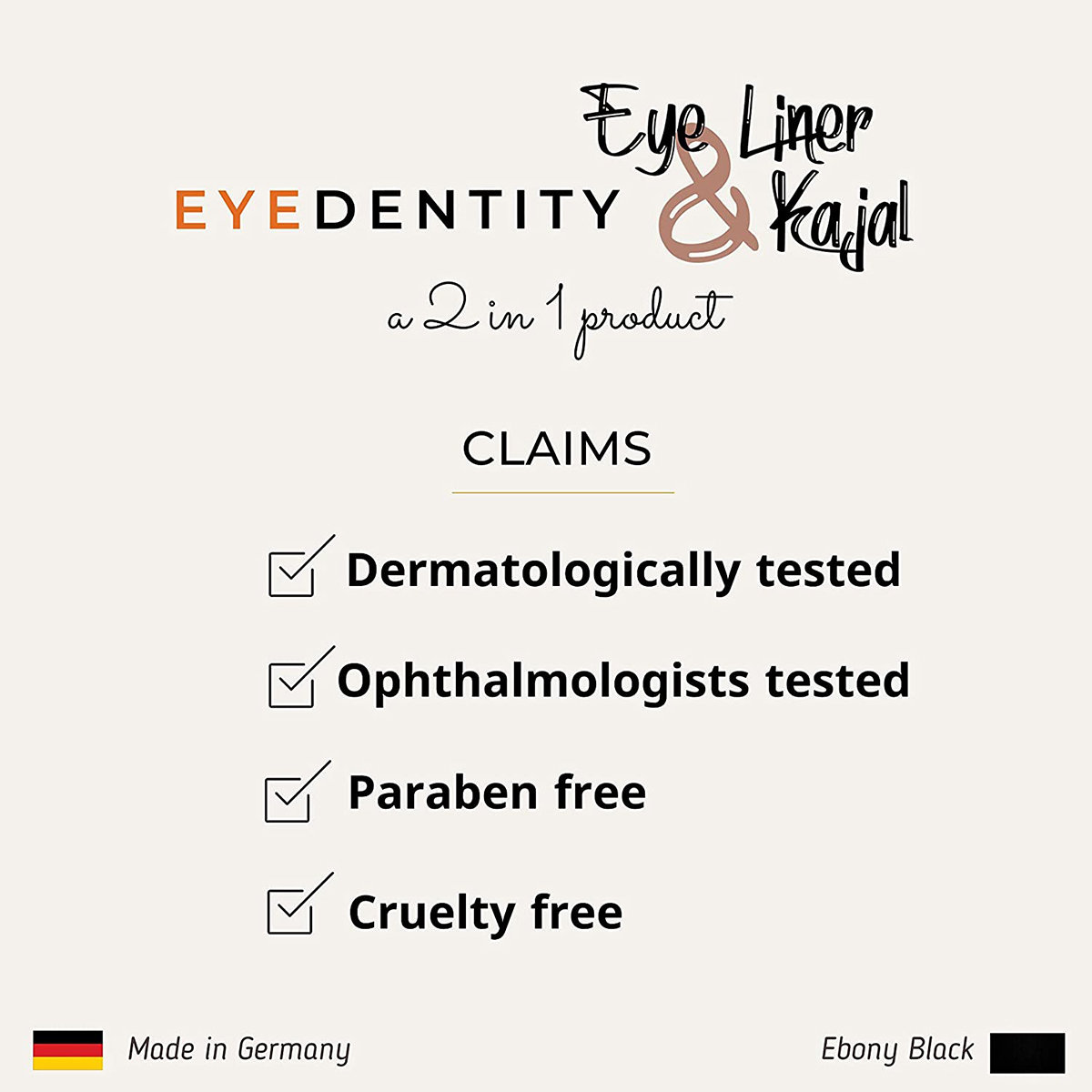 Color FX Eyedentity Ebony Black Kajal and Eyeliner 153, 1 Count, Pack of 1 Color FX Eyedentity Ebony Black Kajal and Eyeliner 153, 1 Count, Pack of 1