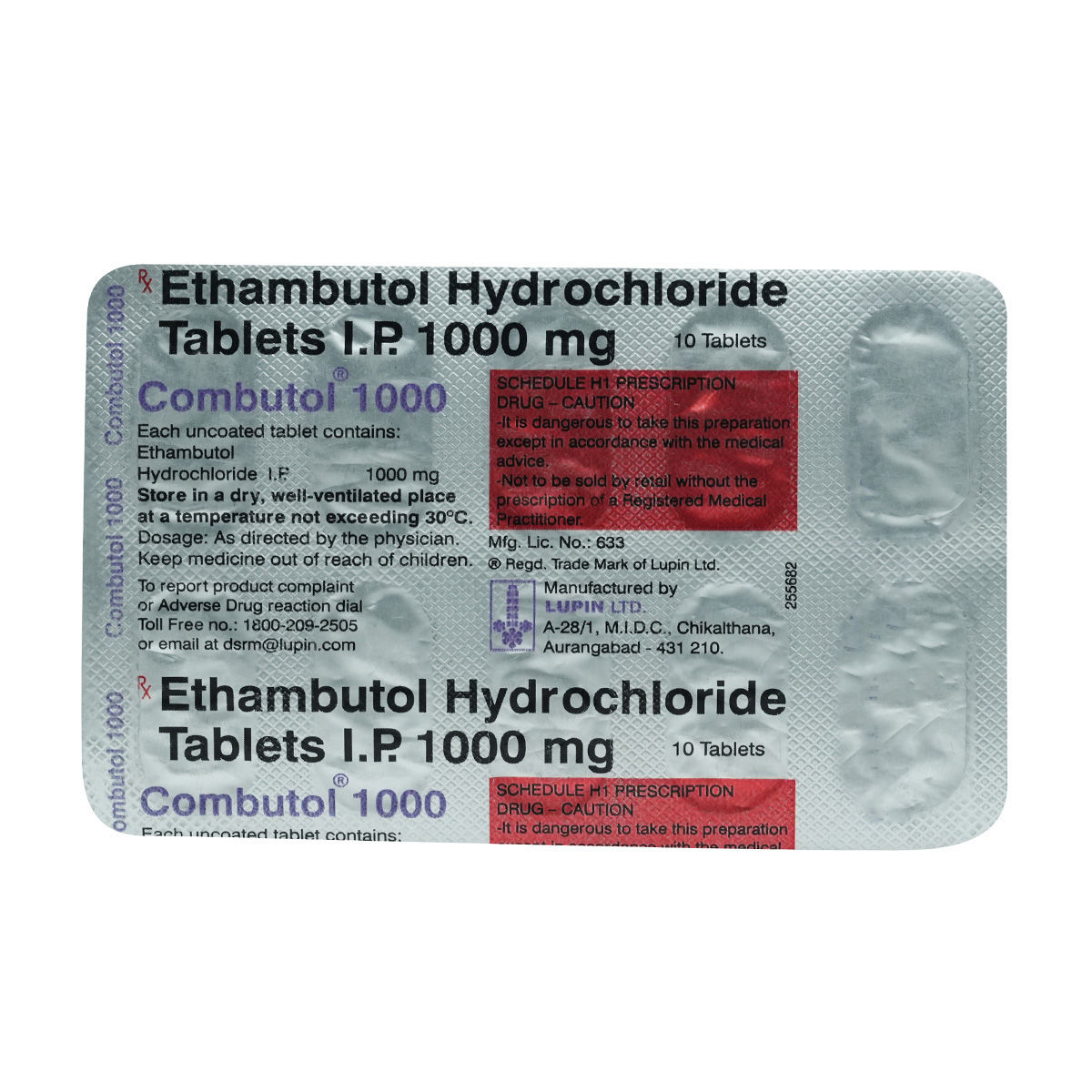 Buy Combutol 1000 Tablet 10's Online