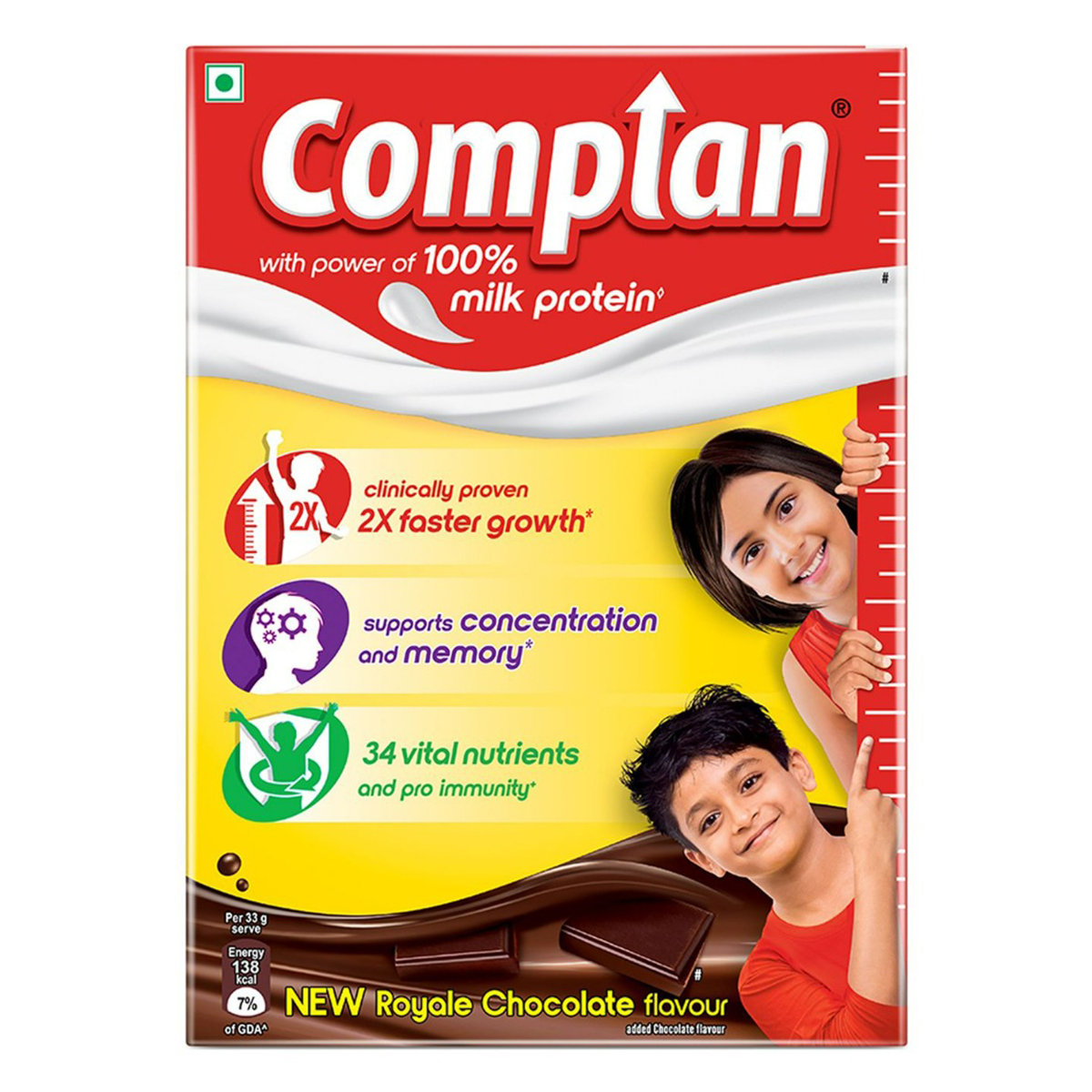 Complan Royale Chocolate Flavour Nutrition Powder, 200 gm Refill Pack, Pack of 1 Complan Royale Chocolate Flavour Nutrition Powder, 200 gm Refill Pack, Pack of 1